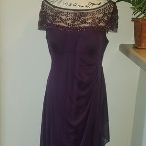 Formal plum dress with beading